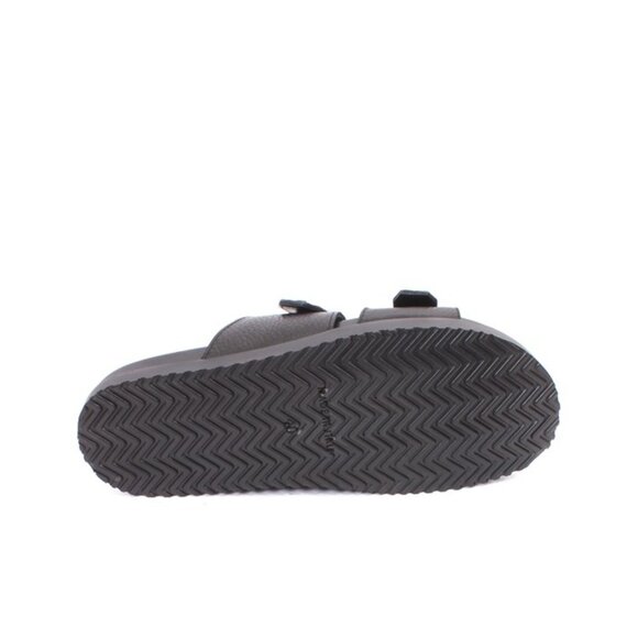 Mariano Paoletti 326a Black Leather Slides Men Comfort Sandals